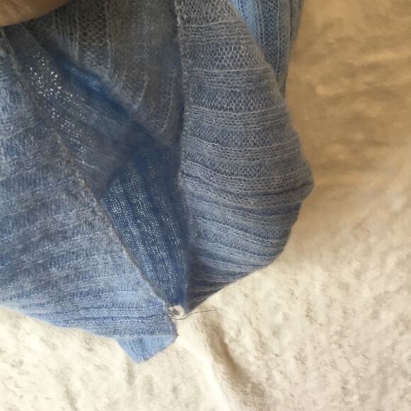 MNG Baby Blue Knitted Crop Tank Top - Picture 5 of 9